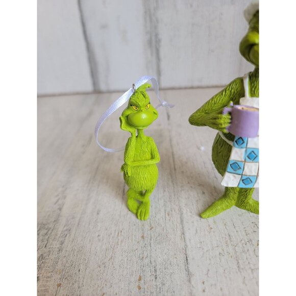 Jim Shore Grinch cookies for Santa ornament Xmas set - Picture 2 of 6
